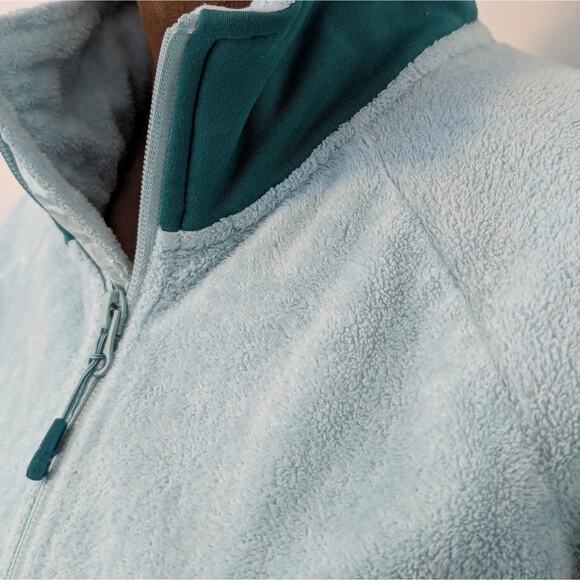 Mountain Hardwear Women's Full Zip Stand Collar Hi-Pile Sherpa Jacket Green, S - Picture 4 of 9